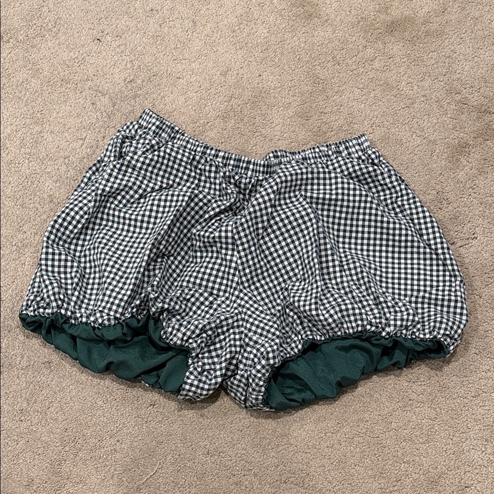 Stylish Checkered Women's Athletic Shorts